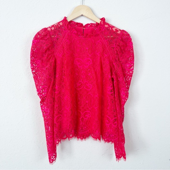 Lilly Pulitzer Averi Long Sleeve Lace Top Size Small - Picture 2 of 6